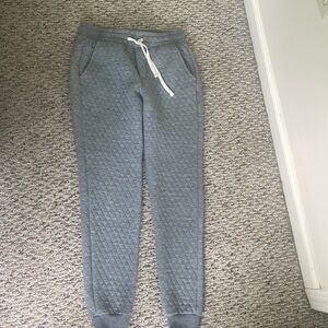 Quilted Grey Marine Layer Joggers Size S